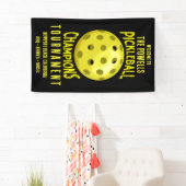 Schwarzgelbe Pickleball-Turnier Banner (Insitu)