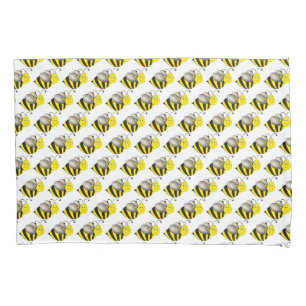 Schwarzgelber Cartoon Biene Hummel Honeybee Kissenbezug