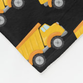 Schwarzgelber Sprengwagen Bugfahrer Bauarbeiter Fleecedecke (Ecke)