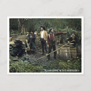 Schwarzgeldbrennerei im alten Kentucky Vintage Postkarte