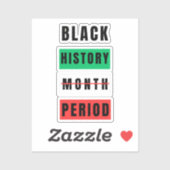 Schwarzgeschichte Aufkleber (Blatt)