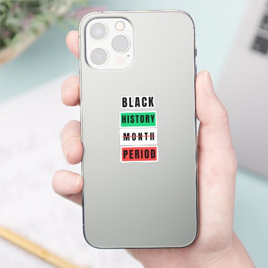 Schwarzgeschichte Aufkleber (Telefon)