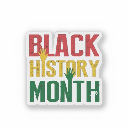 Schwarzgeschichte Aufkleber (Vorderseite)