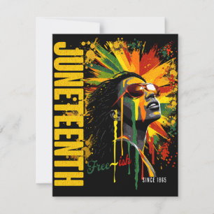 Schwarzgeschichte der Junetag ist Geschichte schwa Mitteilungskarte