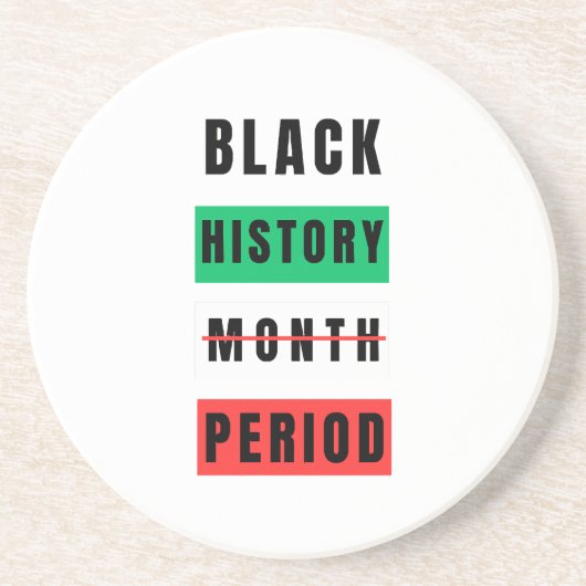 Schwarzgeschichte Getränkeuntersetzer (Vorne)