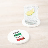 Schwarzgeschichte Getränkeuntersetzer (Seite)