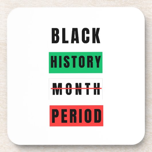 Schwarzgeschichte Getränkeuntersetzer (Vorderseite)