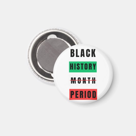 Schwarzgeschichte Magnet (Vorderseite/Rückseite)