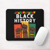 Schwarzgeschichte Monat 2025 Afrikanischer Amerika Mousepad (Mit Mouse)