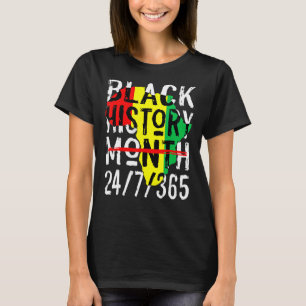 Schwarzgeschichte Monat 247365 Afrika Karte Melani T-Shirt