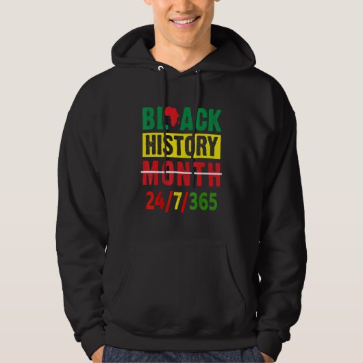 Schwarzgeschichte Monat 247365 Afrikanischer Ameri Hoodie (Vorderseite)