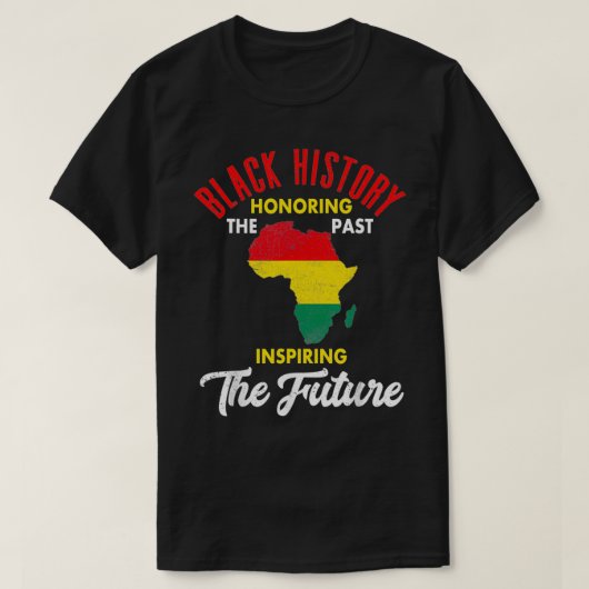 Schwarzgeschichte Monat Afrikanisch Amerikanische T-Shirt (Design vorne)