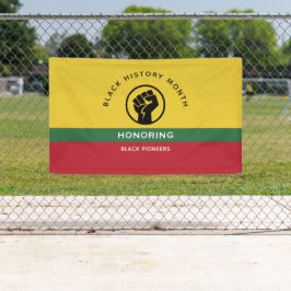 Schwarzgeschichte Monat Afrikanisch-amerikanischer Banner