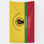 Schwarzgeschichte Monat Afrikanisch-amerikanischer Banner (Vertikal)