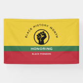Schwarzgeschichte Monat Afrikanisch-amerikanischer Banner (Horizontal)