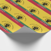 Schwarzgeschichte Monat Afrikanisch-amerikanischer Geschenkpapier (Ecke)