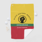 Schwarzgeschichte Monat Afrikanisch-amerikanischer Golfhandtuch (Insitu)