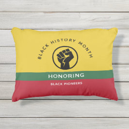 Schwarzgeschichte Monat Afrikanisch-amerikanischer Kissen Für Draußen