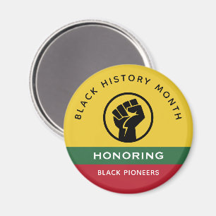 Schwarzgeschichte Monat Afrikanisch-amerikanischer Magnet