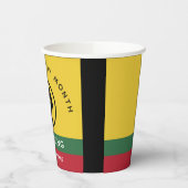 Schwarzgeschichte Monat Afrikanisch-amerikanischer Pappbecher (Links)