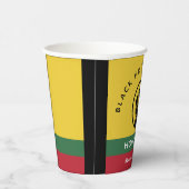 Schwarzgeschichte Monat Afrikanisch-amerikanischer Pappbecher (Rechts)