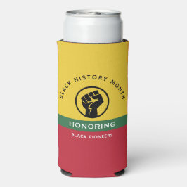 Schwarzgeschichte Monat Afrikanisch-amerikanischer Selters Dosenkühler