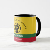 Schwarzgeschichte Monat Afrikanisch-amerikanischer Tasse (VorderseiteRechts)