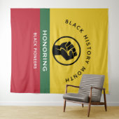 Schwarzgeschichte Monat Afrikanisch-amerikanischer Wandteppich (Beispiel (Horizontal))