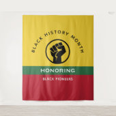 Schwarzgeschichte Monat Afrikanisch-amerikanischer Wandteppich (Vorderseite)