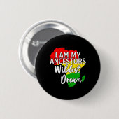 Schwarzgeschichte Monat Afrikanische Blm-Juneteent Button (Vorne & Hinten)