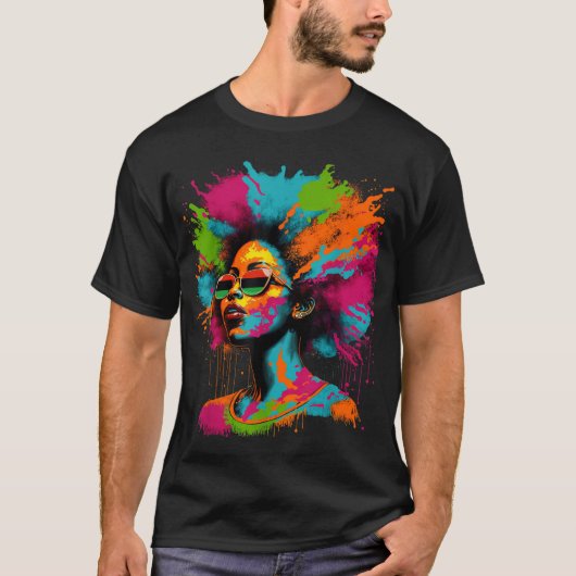 Schwarzgeschichte Monat Afrikanische Schwarze Köni T-Shirt (Vorderseite)
