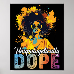 Schwarzgeschichte Monat Afrikanische Unapologetik Poster