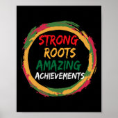 Schwarzgeschichte Monat Afrikanisches Amerikanisch Poster (Vorne)