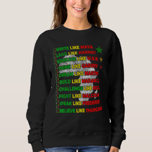 Schwarzgeschichte Monat Afrikanisches Amerikanisch Sweatshirt