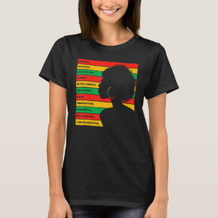 Schwarzgeschichte Monat Afrikanisches Amerikanisch T-Shirt
