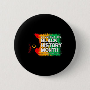 Schwarzgeschichte Monat Afro Amerikanische Junetee Button