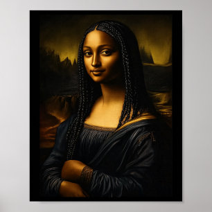 Schwarzgeschichte Monat Afro-Amerikanisches Melani Poster