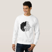 Schwarzgeschichte Monat Afro Frauen Afrikanerin Am Sweatshirt (Vorne ganz)