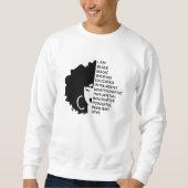 Schwarzgeschichte Monat Afro Frauen Afrikanerin Am Sweatshirt (Vorderseite)