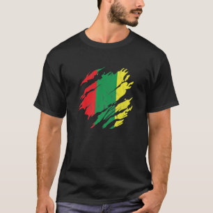 Schwarzgeschichte Monat Flag Afrikanischer Amerika T-Shirt