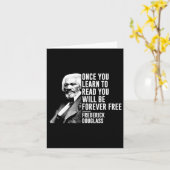 Schwarzgeschichte Monat Frederick Dougl Quote Blm Karte (Gelbe Blume)