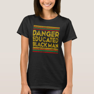 Schwarzgeschichte Monat Gefahr erzogen Schwarzen M T-Shirt