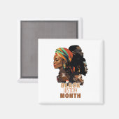 Schwarzgeschichte Monat Geschichte Afrika Karte Me Magnet (Vorderseite/Rückseite)