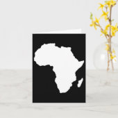 Schwarzgeschichte Monat Juni Subtle Africa Karte (Gelbe Blume)