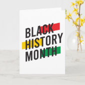 Schwarzgeschichte Monat Karte (Gelbe Blume)