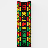 Schwarzgeschichte Monat, Kultur nicht zum Verkauf Banner (Vertikal)