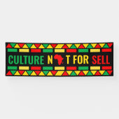 Schwarzgeschichte Monat, Kultur nicht zum Verkauf Banner (Horizontal)