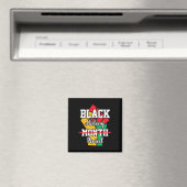 Schwarzgeschichte Monat Melanin Afrika Amerika Magnet (In Situ (Geschirrspüler))