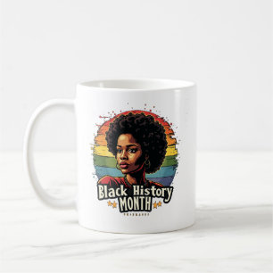 Schwarzgeschichte Monat - Proud Black Woman Coffee Kaffeetasse