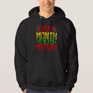 Schwarzgeschichte Monat Proud Schwarzafrikanisches Hoodie